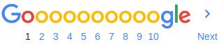 Exaggerated Google logo